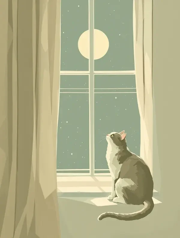 月光与猫 - 夜晚随笔 - 腾讯影视